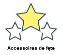 Accessoires de fęte