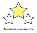 Accessoires pour caves ŕ vin