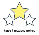 Actée ŕ grappes noires