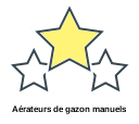 Aérateurs de gazon manuels