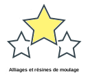 Alliages et résines de moulage