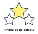 Ampoules de couleur