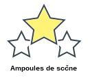 Ampoules de scčne