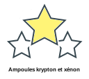 Ampoules krypton et xénon