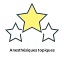 Anesthésiques topiques