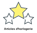 Articles d'horlogerie