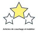 Articles de couchage et mobilier