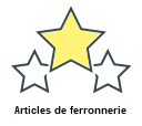 Articles de ferronnerie