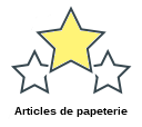 Articles de papeterie