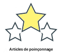 Articles de poinçonnage