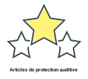 Articles de protection auditive
