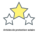 Articles de protection solaire