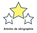 Articles de sérigraphie