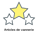 Articles de vannerie