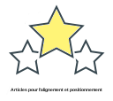 Articles pour l'alignement et positionnement