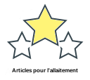 Articles pour l'allaitement