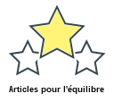 Articles pour l'équilibre