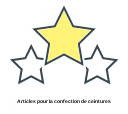 Articles pour la confection de ceintures