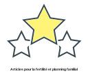 Articles pour la fertilité et planning familial