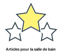 Articles pour la salle de bain