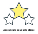 Aspirateurs pour salle stérile