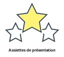 Assiettes de présentation