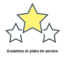 Assiettes et plats de service