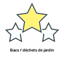 Bacs ŕ déchets de jardin