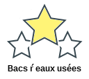 Bacs ŕ eaux usées