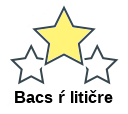 Bacs ŕ litičre