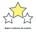 Bacs ŕ ordures de cuisine