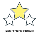 Bacs ŕ ordures extérieurs