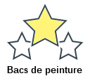 Bacs de peinture