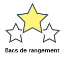 Bacs de rangement