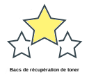 Bacs de récupération de toner