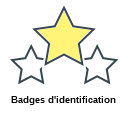 Badges d'identification