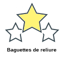 Baguettes de reliure