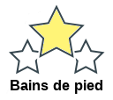 Bains de pied