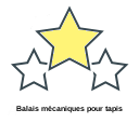 Balais mécaniques pour tapis