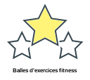 Balles d'exercices fitness