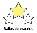 Balles de practice