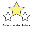 Ballons football indoor