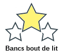 Bancs bout de lit