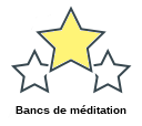 Bancs de méditation