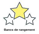 Bancs de rangement