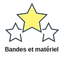 Bandes et matériel