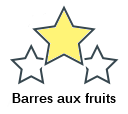 Barres aux fruits