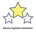 Barres d'agitation aimantées