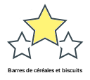 Barres de céréales et biscuits