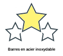 Barres en acier inoxydable